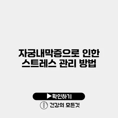 자궁내막증으로 인한 스트레스 관리 방법